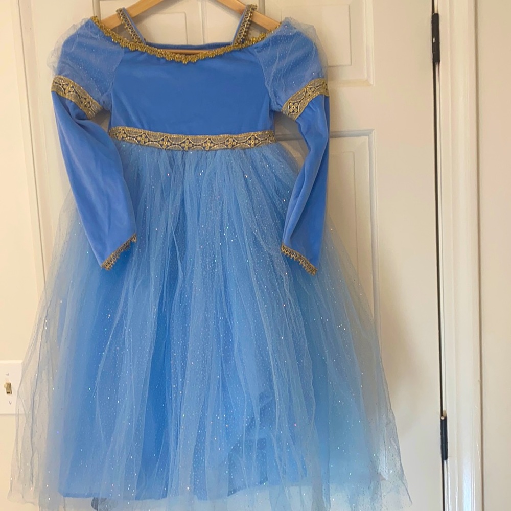 Blue princess dress up dress (sm/md)